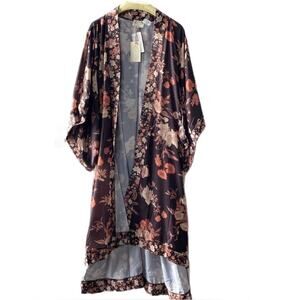 Mia Joy Laguna Kimono New M Oversized Flawed